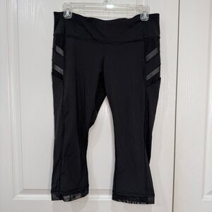 Lululemon Athletica Black Mesh  Leggings